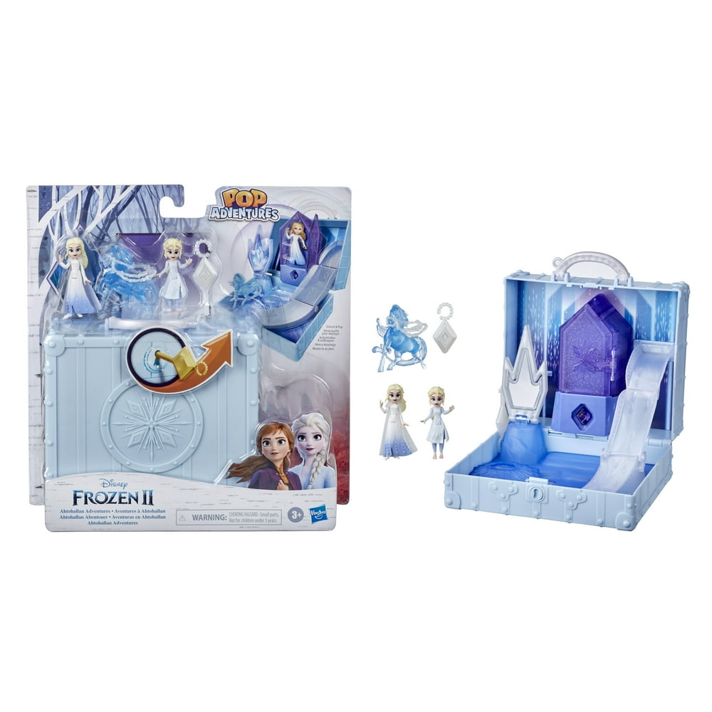 Disney's Frozen 2 Pop Adventures Playset With Handle, 2 Elsa Dolls