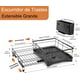 thumbnail image 4 of Escurridor de Trastes Extensible - Gran Escurridor de Platos y Trastes de Acero Inoxidable para Encimera de Cocina, con Soporte para Utensilios, 4 of 7