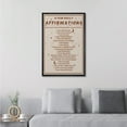 thumbnail image 2 of IDEA4WALL Framed Canvas Print Daily Affirmations Positive Inspirational Quotes for Self Love and Confidence Illustrations Wall Art Relax/Calm for Living Room, Bedroom, Office - 24"x36" BLACK, 2 of 5