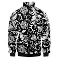 thumbnail image 3 of Nueva chaqueta de lujo con estampado dorado para hombre y mujer, chaqueta bomber para hombre y mujer, chaqueta con bolsillos y cremallera, abrigo de manga larga, chaquetas de primavera, 3 of 5