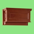 thumbnail image 2 of Renovators Supply High Tank Toilet Part: TANK ONLY. Dark Oak Raised Panel Tank, 2 of 7