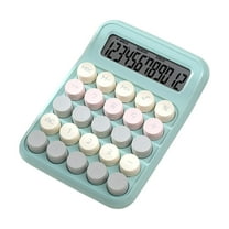 YOTQUSKI Mechanical Switch Calculator, Mini Digital Desktop Calculator with 12-Digit LCD Display, Portable Cute Calculator with Sensitive Button Pocket Size for School Home Business Office