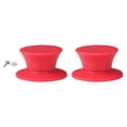 thumbnail image 1 of 2 perillas de silicona para tapa de olla con tornillos, resistentes al calor. Rojo, 1 of 9