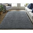 thumbnail image 2 of Feizy Redford Transitional Solid, Gray/Black, 2' x 3' Accent Rug Sheen Handmade Casual Geometric Floor Rug for Living room Bedroom, 2 of 8