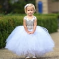 thumbnail image 2 of Girls Dress Kids Flower Lace Princess Sequin Dress Baby Party Pageant Wedding Bridesmaid Formal Dress, 2 of 10