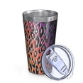 thumbnail image 2 of 16oz Tumblers Purple and Orange Of Leopard Print Stainless Steel Vacuum Insulated Double Wall Travel Tumbler Cups Mug with Lid and Straw,Cleaning Brush for Coffee,Tea, 2 of 4