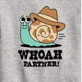 thumbnail image 3 of Instant Message - Whoah Partner Snail - Toddler & Youth Crewneck Fleece Sweatshirt, 3 of 6