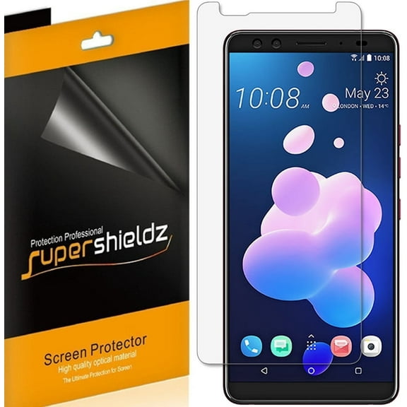 [6-Pack] Supershieldz for HTC U12 Plus Screen Protector, Anti-Bubble High Definition (HD) Clear Shield