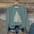 thumbnail image 5 of Antqov Sweatshirt for Women, Crewneck Pullover Christmas Print Oversized Long Sleeve Shirts, Fall Winter Party Fashion Funny Comfy Casual Sweatshirts, 5 of 6