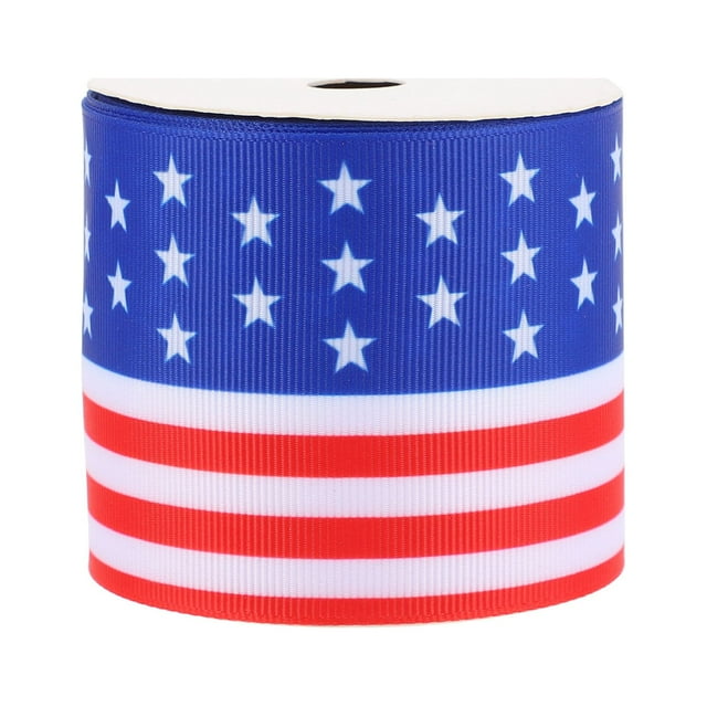 Cinta de bandera americana hermosa cinta decorativa de envasado de cinta para bricolaje