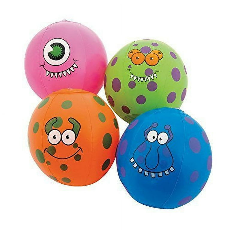 Monster Mini Beach Ball Party Favors 12 Pieces