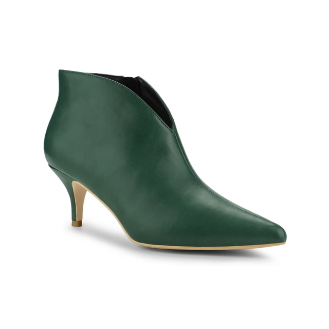 Unique Bargains Women's Cutout Stiletto Heels Ankle Booties