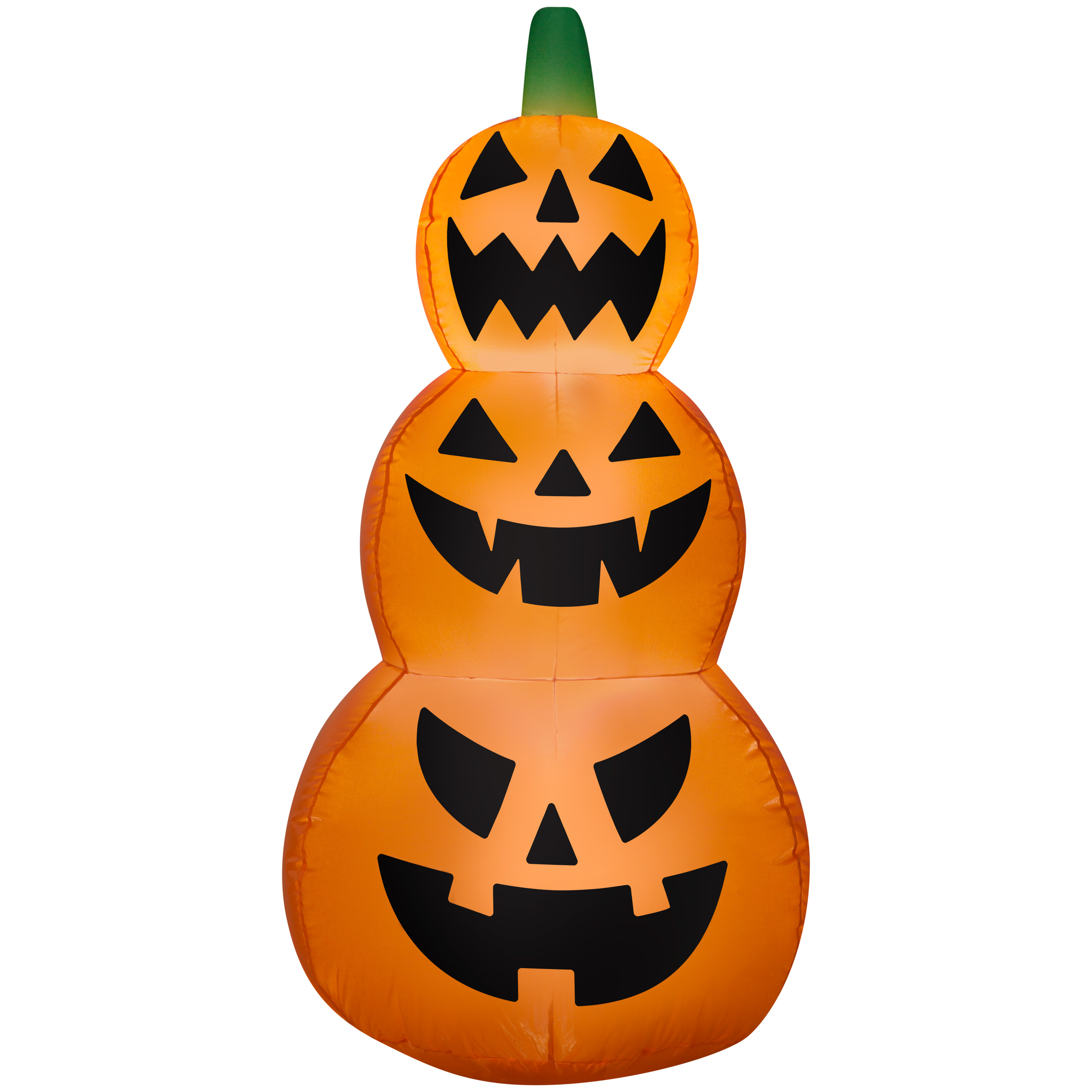 New Halloween 4Ft Airblown Inflatable Jack O Lantern Stack