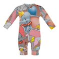 thumbnail image 6 of Dumbo Baby Romper Jumpsuits, Long Sleeve Footless One-Piece Outfits for Boys Girls, 6 of 8