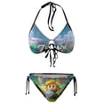 thumbnail image 2 of The Legend of Zelda Link's Awakening Women Bikini Set Sexy Two Pieces Halter String Swimsuit Triangle Briefs Tie Side Bottom, 2 of 7
