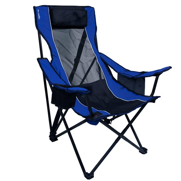 Kijaro Elite Folding Portable Sling Camping Chair - Outdoor Chair with Cooler - Perfect for Chilling at Outdoor Activities, Sports Games, & Family Events - Maldives Blue