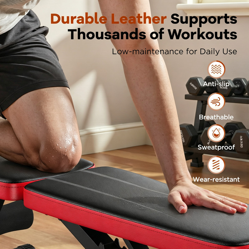 FED Fitness Nicepeople Foldable Weight Bench, 660 Lb Capacity photo 7