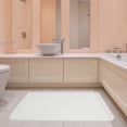 thumbnail image 2 of Alfombra de baño American Soft Linen, 53 x 81 cm, antideslizante, color blanco, 2 of 7