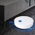 thumbnail image 2 of Nkmbld Robot Sweeper with Low Noise Operation Robotic Vacuum Cleaner 3 in 1 Rechargeable Automatic Smart Cleaner Sweeper Suction Remover, White, 2 of 8