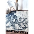 thumbnail image 2 of nuLOOM TATP05A-406 Thomas Paul Flatweave Octopus Tassel Ivory 4' x 6' Area Rug, 2 of 2