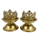 thumbnail image 5 of 2x Portavelas Portavelas, Candelabro de metal Decorativo Elegante Candelabro Candelabro, para centros de mesa Decoración de bodas Áurea 10.3cmx15cm, 5 of 9
