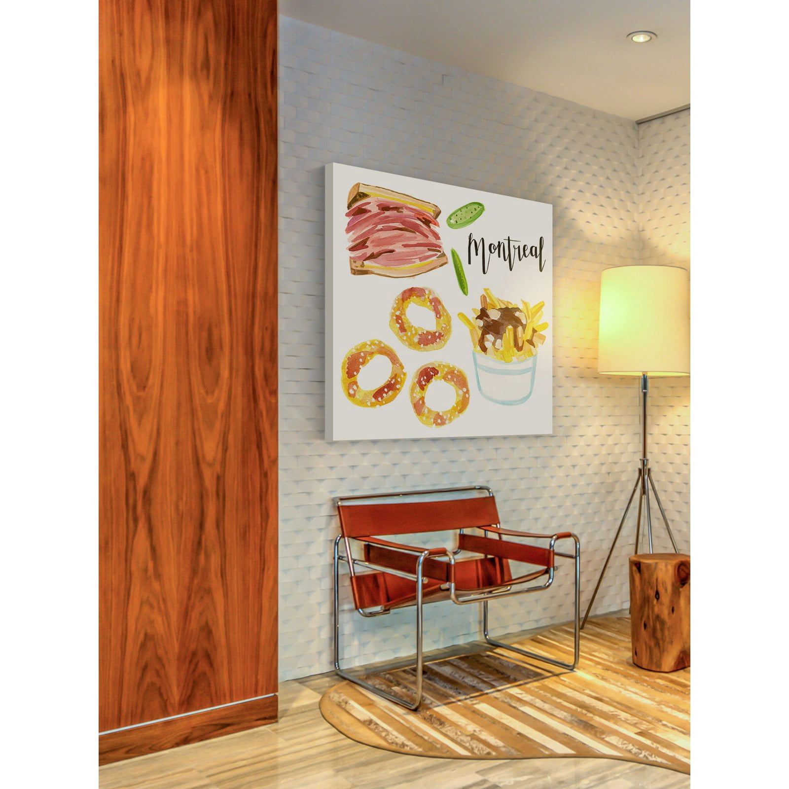 Marmont Hill 'Montreal Eats' by Molly Rosner Painting Print on Wrapped Canvas