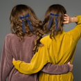 thumbnail image 4 of Hearth & Gear 2 Pcs Pinces à Cheveux pour Femmes avec Ruban à Franges Nœud Papillon Pinces à Cheveux pour Femmes avec Longue Queue Pinces à Cheveux Solides Accessoires pour Cheveux Longs Barrettes Pinces à Cheveux avec Nœud Barrettes à Cheveux Roses, 4 of 6