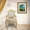 thumbnail image 3 of Slivka, Jane 19x24 Gold Ornate Wood Framed with Double Matting Museum Art Print Titled - Caribbean View II, 3 of 4