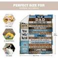 thumbnail image 5 of Gifts for Dad, Cool Dad Birthday Gift Idea, Gifts for Dad Who Wants Nothing, Best Dad Ever Gifts from Daughter Son, Dad Father’s Day Christmas Day Gift Blanket 50"x60", 5 of 5