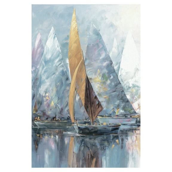 Masterpiece Art Gallery Sail Boats Light by Edward Park Canvas Art Print