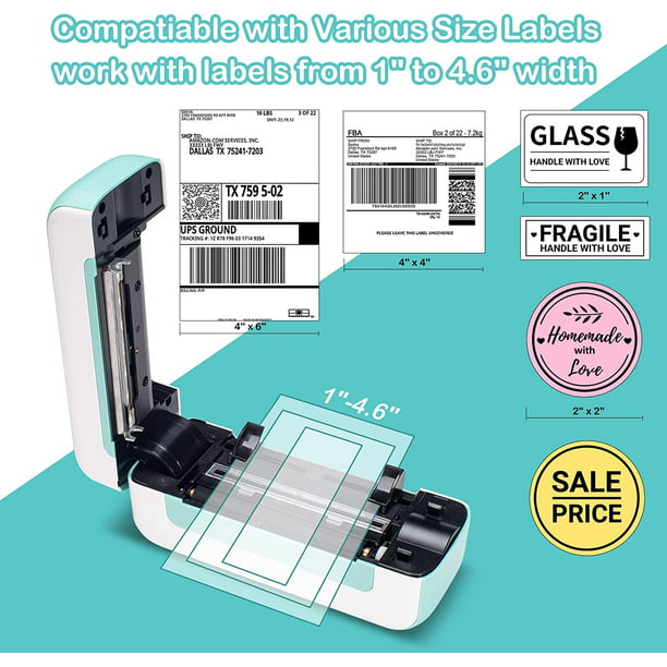 Label Printer, Shipping Label Printer, Thermal Label Printer Shipping Packages & Small Business, Supports Amazon, USPS, Paypal, Ebay, Etsy, ect - Compatible with Windows & Mac OS - Walmart.com