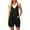 Black, variant on successthop Jumpsuit Women Short V Neck Sleeveless One Piece Spaghetti Strap Button Pants Solid Lounge Wear with Pockets