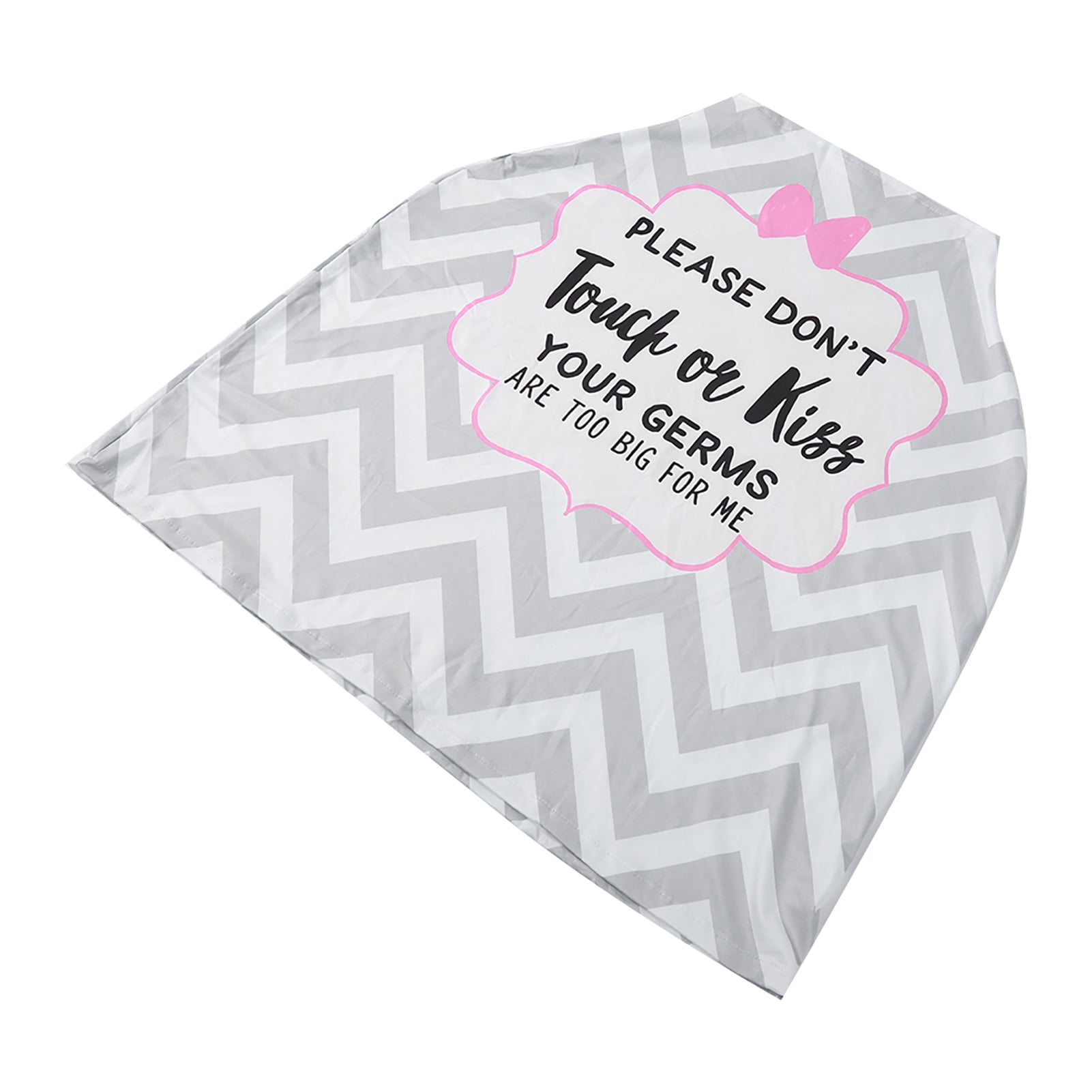 Suodoka Multifunction Infant Stroller Cover Mother Nursing Towel Breastfeeding Scarf Cover Gray Girl 7.48 inches / 19 cm