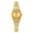 Gold, variant on Men's Analog Quartz Watch: Large Number Dial Date Calendar Luminous Hands Three Sub Dial Decor PU Leather Strap Wristwatch for Men