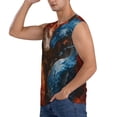 thumbnail image 3 of Pofeuu Red And Blue Fire Dragon F Print Men's Muscle T-Shirt, Sleeveless, Muscle Tank, Classic Muscle Tee Top For Men Casual Sleeveless Muscle T-Shirt Trendy Clothes-XX-Large, 3 of 7