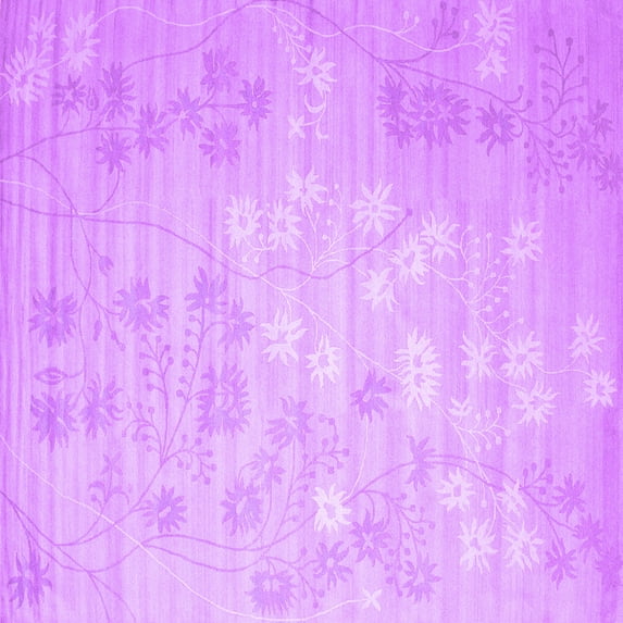 Ahgly Company Indoor Square Abstract Purple Contemporary Area Rugs, 4' Square