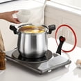 thumbnail image 5 of Stainless Steel Non-Stick Quick Cooking Saucepan, Food-Grade Large Capacity Stew & Soup Pot with Secure Lid, Induction & Gas Compatible for Fast Easy Meals, 5 of 11
