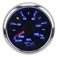 thumbnail image 2 of Pointer Oil Pressure Gauge, PSI Display Universal 10-184 Ohm  Colourful Backlight Adjustable  For Engines For Automobiles For Engineering Machinery White,Black, 2 of 8