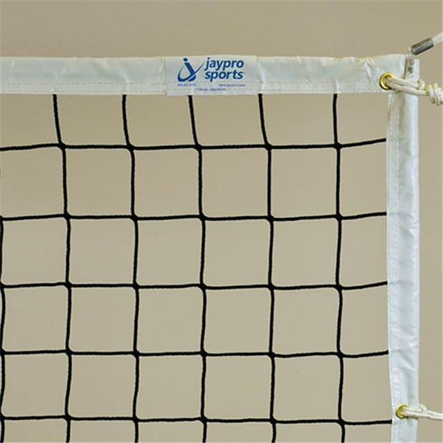 Jaypro Sports Volleyball Net 3.5 mm Knotless Poly with Plateena Cord