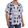 thumbnail image 4 of Wukai Daisies Flowers Men's Casual Short-Sleeve Button Down Shirt - Lightweight Summer Dress Shirt for Daily Wear-4X-Large, 4 of 7