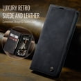 thumbnail image 3 of Allytechgroup for Apple iPhone 16 Case Slim Wallet Cover with Card Slots Holder/Cash Pocket [Magnetic Closure] PU Leather & TPU Flip Folio Kickstand Shockproof Stand Shockproof Retro Shell, Black, 3 of 11