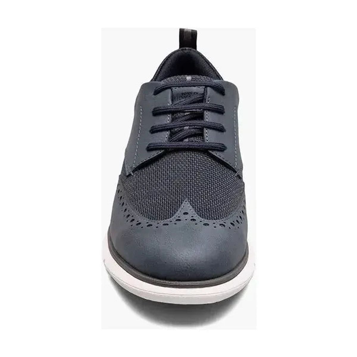 Nunn Bush Stance Knit Wingtip Oxford Walking Shoes Navy 