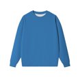 thumbnail image 5 of Breezora Oversized Long Sleeve Crew Neck Sweatshirt for Women Fall Layering Top Soft Lightweight Fabric Casual Streetwear Loungewear L Size Blue, 5 of 5