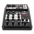 thumbnail image 3 of Sound Card Mixer Console, 5V 2A Black Plastic And Alloy USB Interface Audio Mixer  For PC Recording Singing, 3 of 8