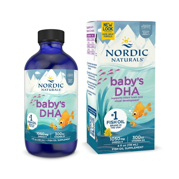 Nordic Naturals Baby's DHA Liquid with Dropper, 1050 Mg, Fish Oil, 4 Fl Oz