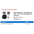 thumbnail image 2 of Ignition Distributor - Compatible with 1994 - 1995, 1997 Jeep Wrangler 4.0L 6-Cylinder, 2 of 2