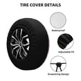 thumbnail image 2 of Yiaed Cute Cat Print Tire Wheel Cover, Waterproof Spare Tire Cover Fit for Jeep, Truck,Trailer, RV, SUV, Camper and Most Vehicle-16 inch, 2 of 6