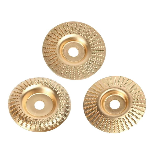 Sylvtty 1/3Pcs Wood Carving Disc Set Rustproof High Durability Universal Grinding Wheel Shaping Discs Woodworking Angle Grinder Attachment