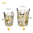 thumbnail image 3 of Balery Gnomes Bees And Sunflowers Cesta de ropa redonda con asas, impermeable, independiente, para ropa, juguetes, dormitorio y familia-Small, 3 of 6
