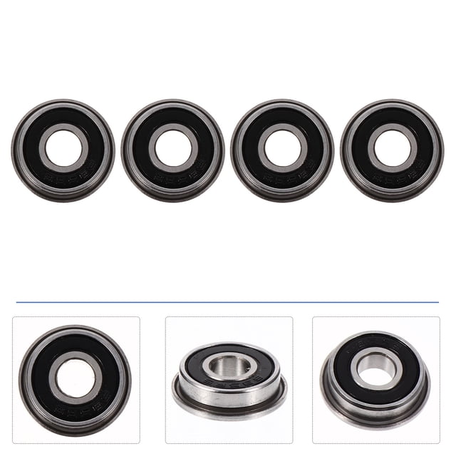 Minkissy 10 Pcs F695-2RS Roulements Ronds Argentés pour Charnières Extérieur et Machines Industrielles